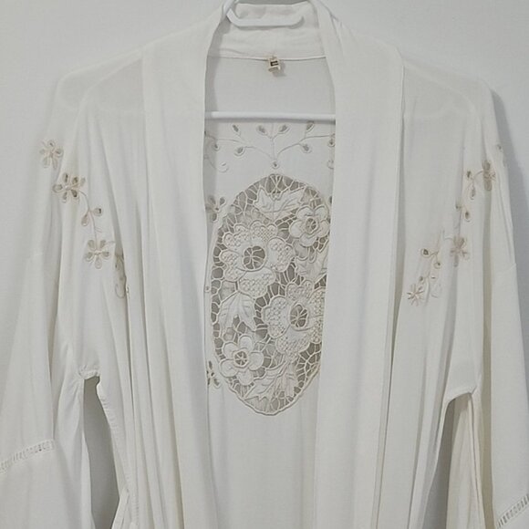 Spell & The Gypsy Collective Bride Isla Bonita Kimono White One Size Robe b238 - Picture 7 of 17